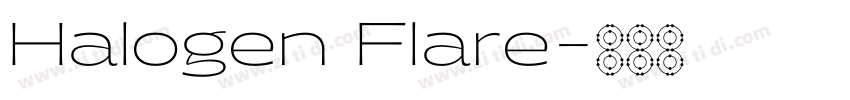 Halogen Flare字体转换